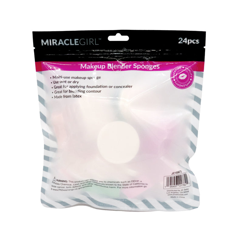 MIRACLEGIRL Makeup Blender Sponges 24pcs (1 Count)