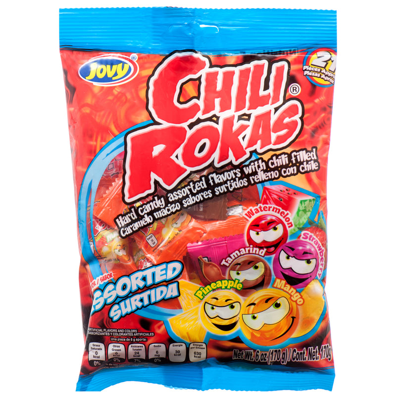 Jovy Chili Rokas, Assorted, 6 oz (24 Pack)