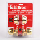 GOLD CLR DOOR LOCK FRONT DOUBLE DEADBOLT COMBO(1 Count)