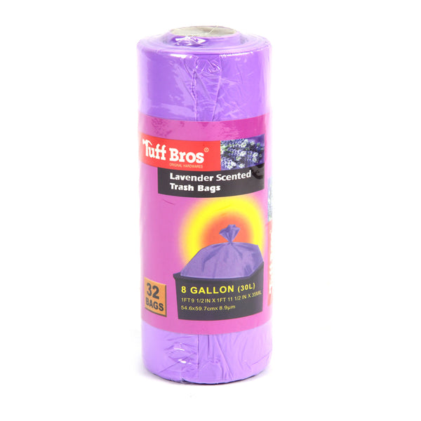 TRASH BAG 8GAL 32CT ASST CLRS & SCENTS(1 Count)