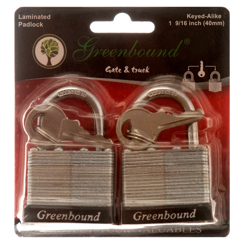 PADLOCK 40MM 2PK LAMINATED #33396(1 Count)