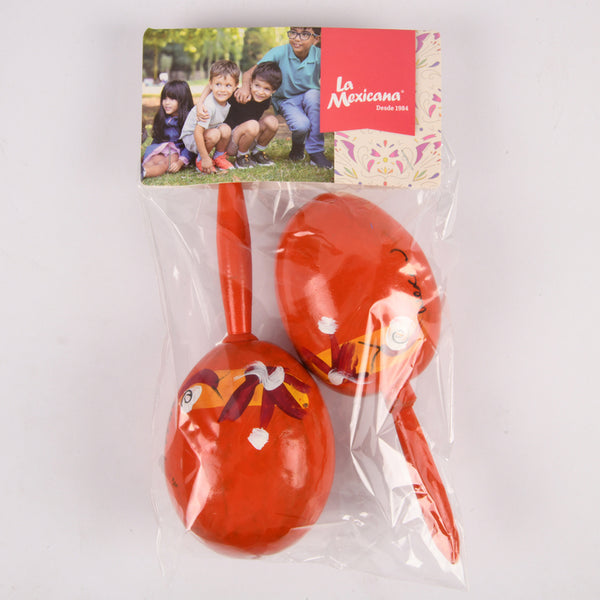 WOODEN MARACAS 2CT ASST COLORS(1 Count)