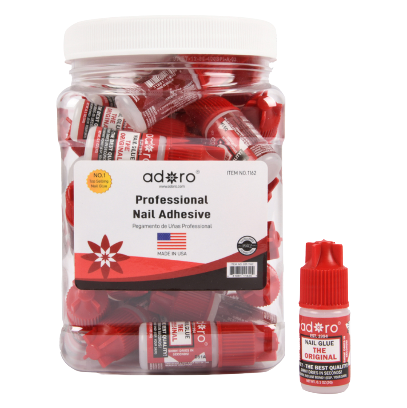 Professional Nail Glue Jar (36 Pack)