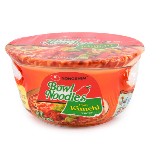 Nongshim bowl noodle kimchi flavor 3oz Korean instant ramen soup bowl pack