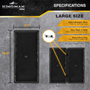 Kingman Prime rat and mouse glue trap, large heavy-duty pest control tray for capturing rodents without chemicals.