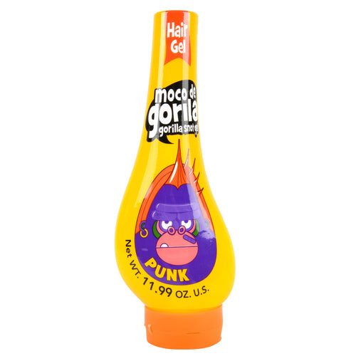 Moco de Gorilla Punk Hair Gel Yellow 11.99oz extra strong hold styling gel bottle