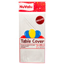 Nuvalu Table Cover White "Deluxe" Peva 0.09Mm / 54 X 108" (24 Pack)