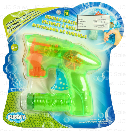 Bubble Gun w/ Bubble Solution (24 Pack)