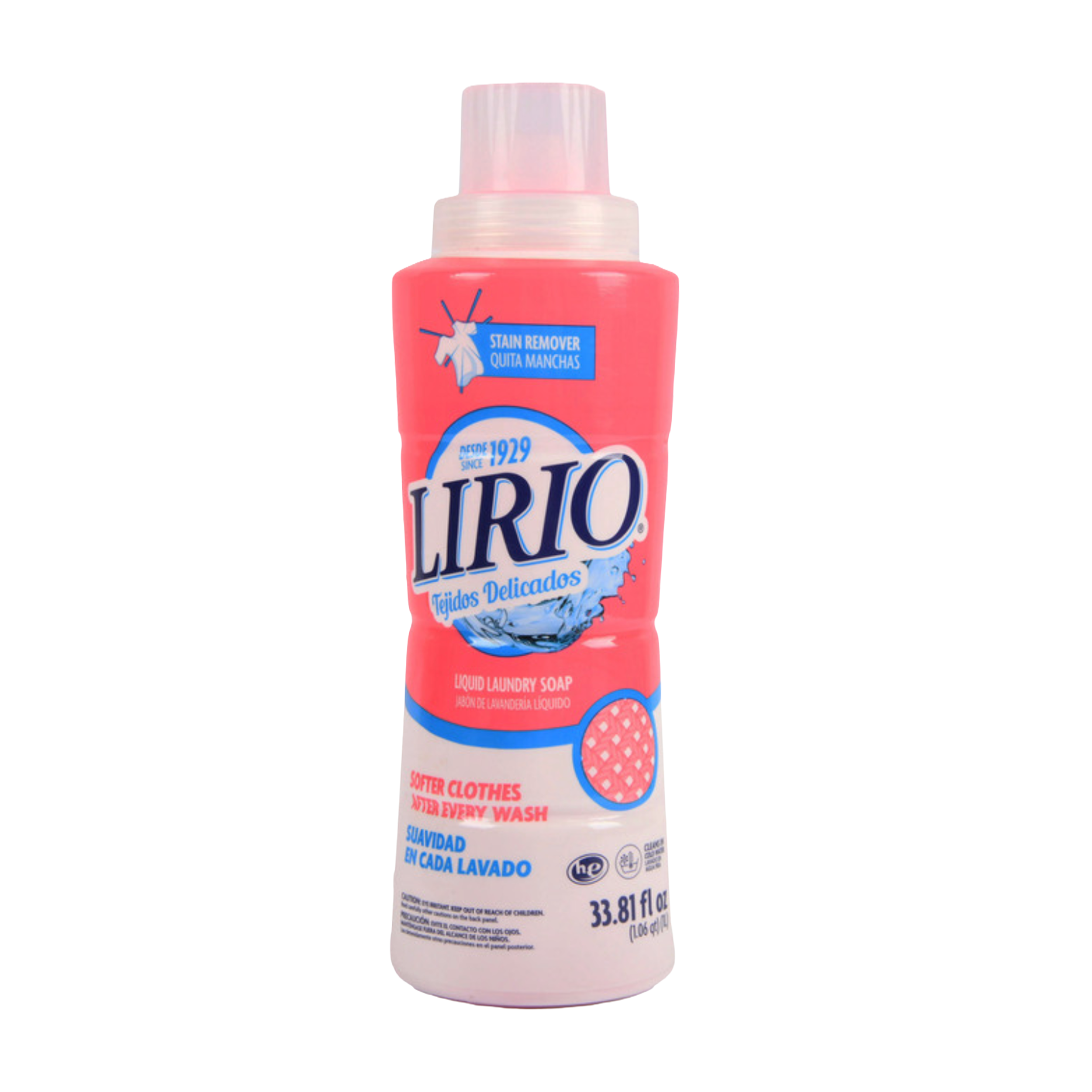 Lirio liquid laundry detergent stain remover 1 liter bottle for delicate clothes