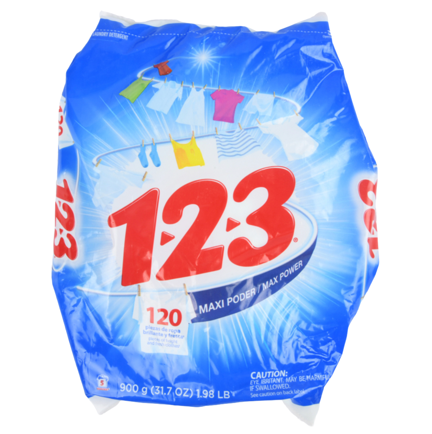 123 Detergent Fresca Blancura 900G (Pack Of 1)