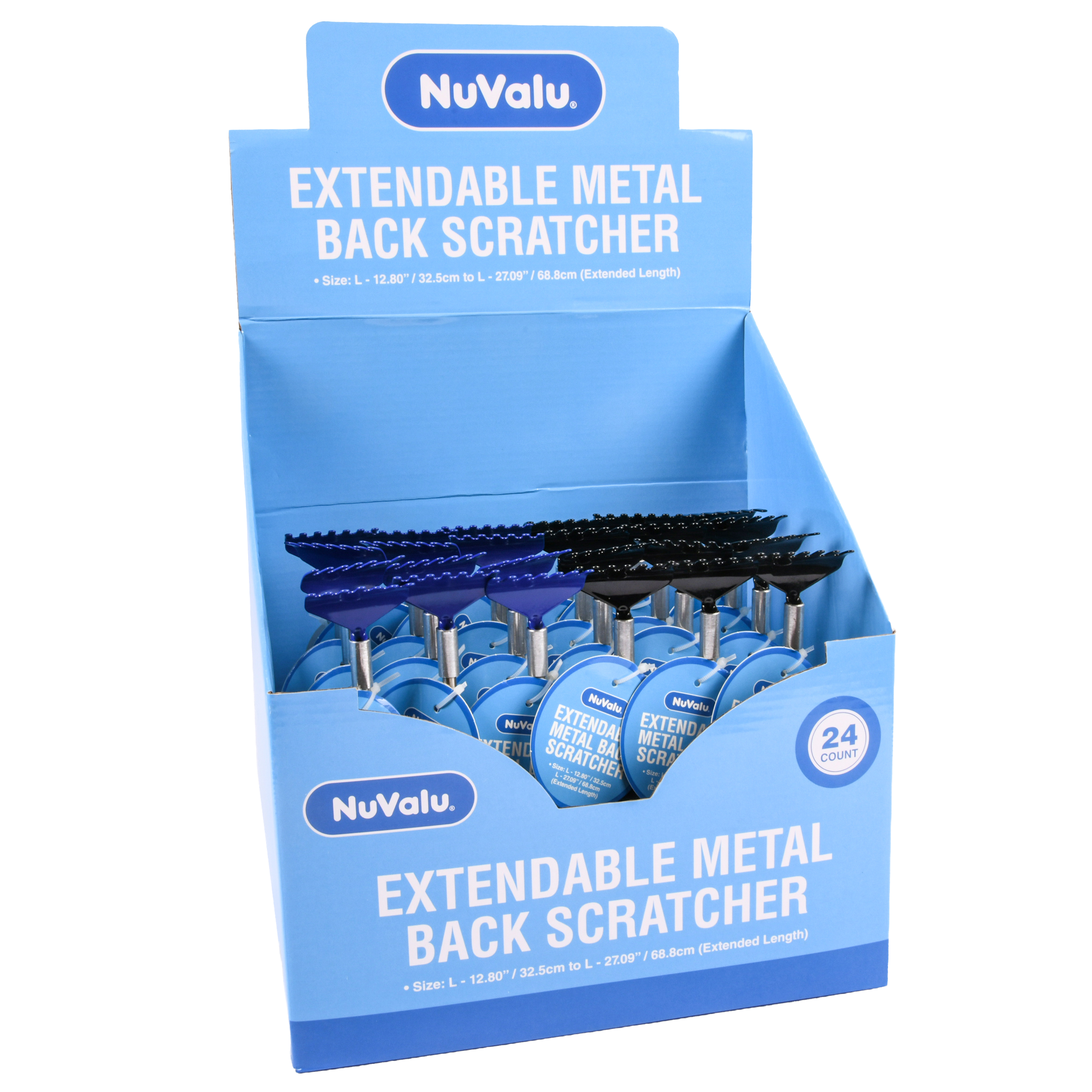 Nuvalu Metal Back Scratcher Extendable In Pdq (24 Pack)