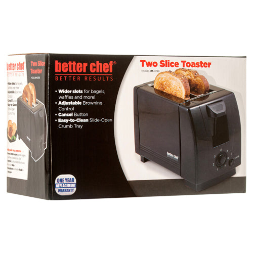 TOASTER BETTER CHEF 2-SLICE#IM-209B(1 Count)