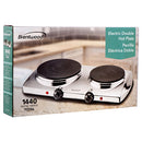 ELECTRIC DOUBLE BURNER HOTPLATE CHROME FINISH(1 Count)