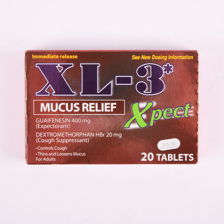 XL-3 XPECT MUCUS RELIEF 20CT(1 Count)