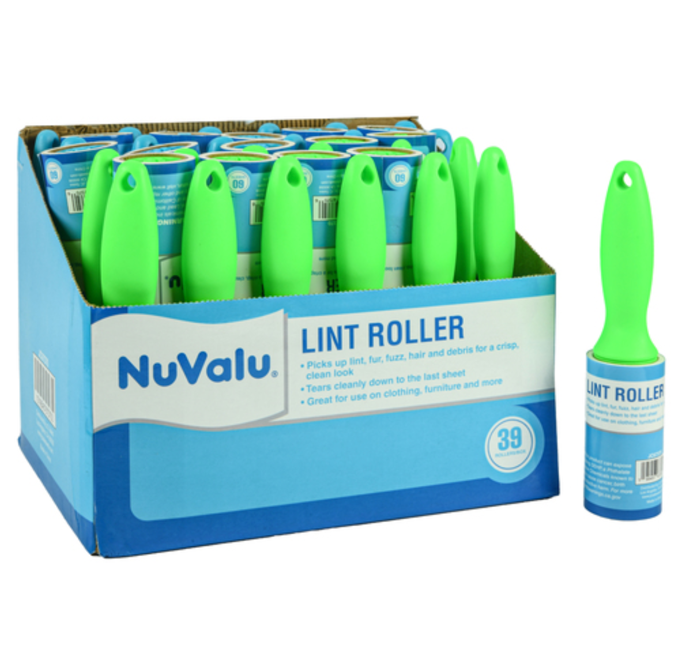 Nuvalu Lint Roller 60 Sheets Deluxe W/Asst Clr (Pack Of 1)