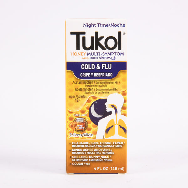 TUKOL HONEY NIGHT TIME FLU 4oz(1 Count)