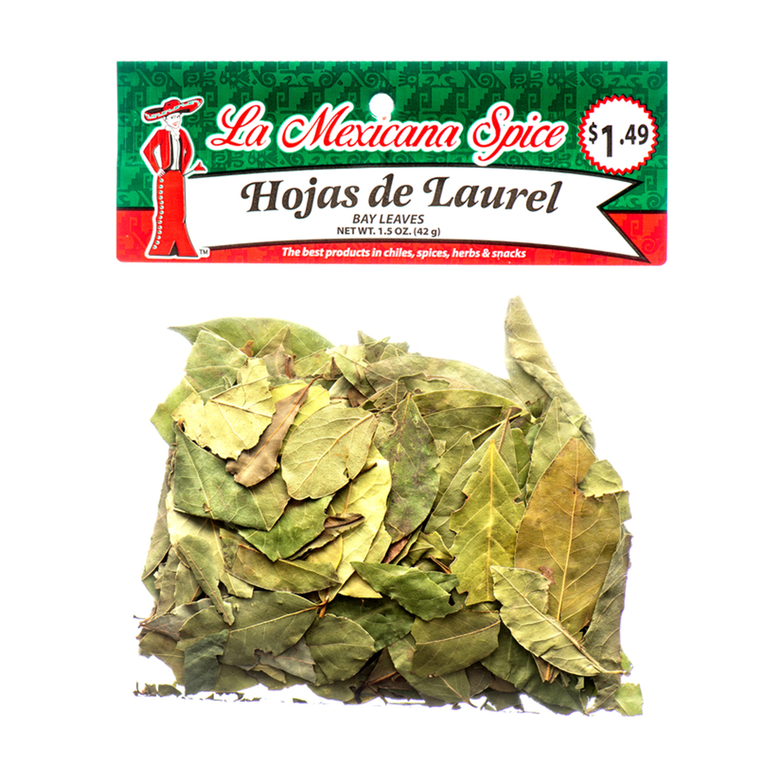 La Mexicana Hoja de Laurel bay leaves 1.5oz bag dried bay leaves for cooking