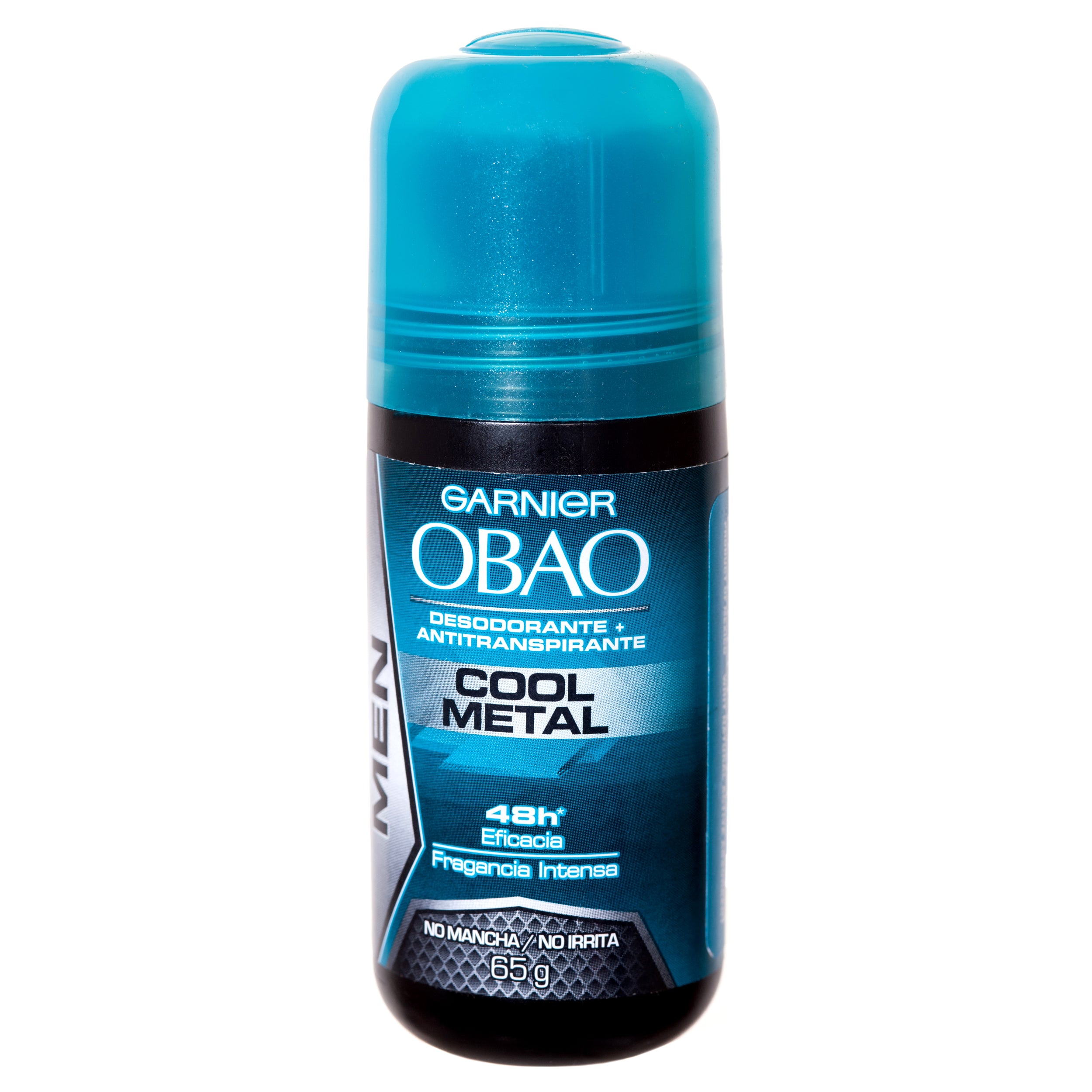 Garnier Obao Cool Metal roll‑on antiperspirant deodorant 48h for men with cooling freshness
