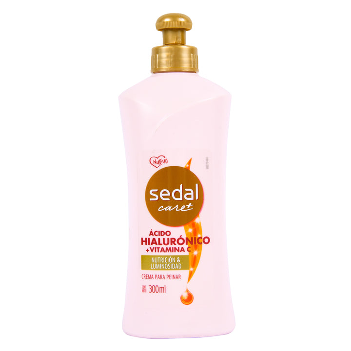 Sedal Ácido Hialurónico Vitamina C crema para peinar 300 ml pump bottle – hydrating leave in hair cream