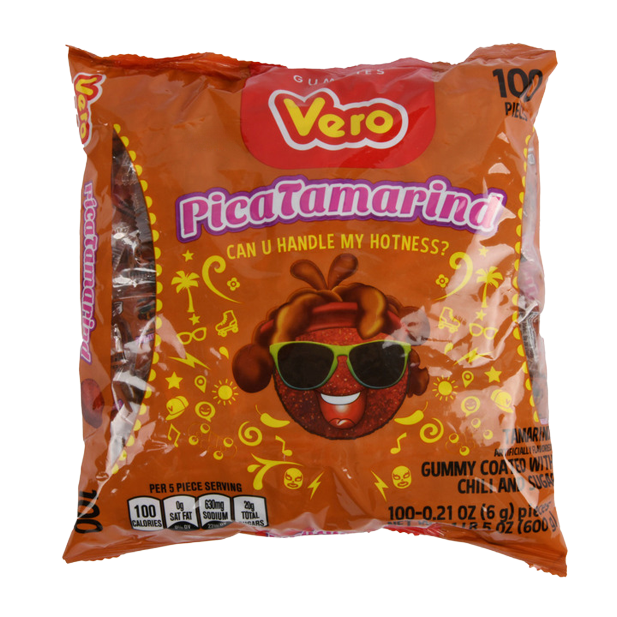 VERO PICA GOMAS TAMARINDO 100CT(1 Count)