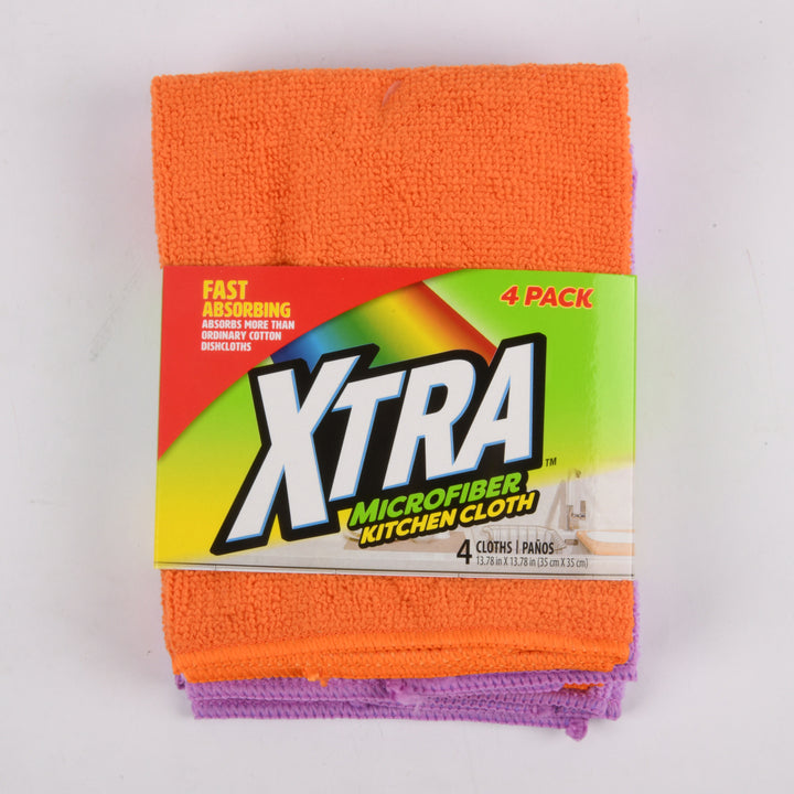 XTRA MICROFIBER CLOTHS 4CT(1 Count)