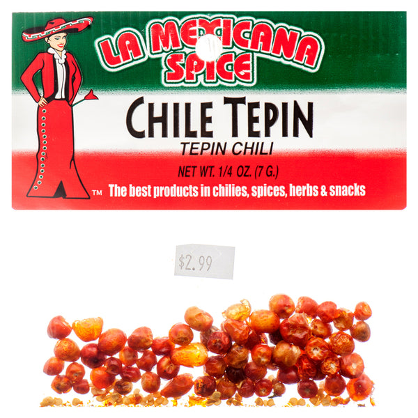 SPICE CHILE TEPIN 1/4Z *6M(12 Count)