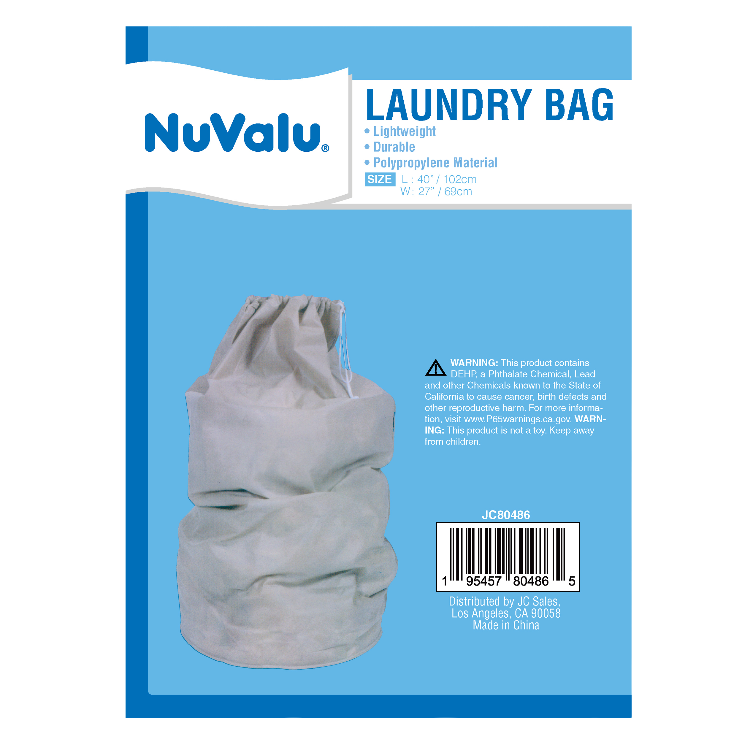 NuValu Laundry Bag, 40" (24 Pack)