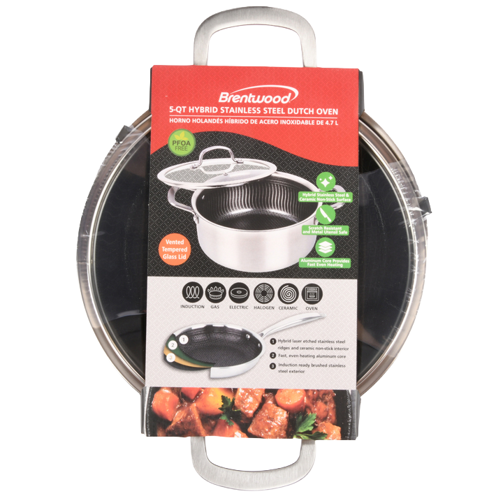 5-QT DUTCH OVEN W/GLASS LID(1 Count)