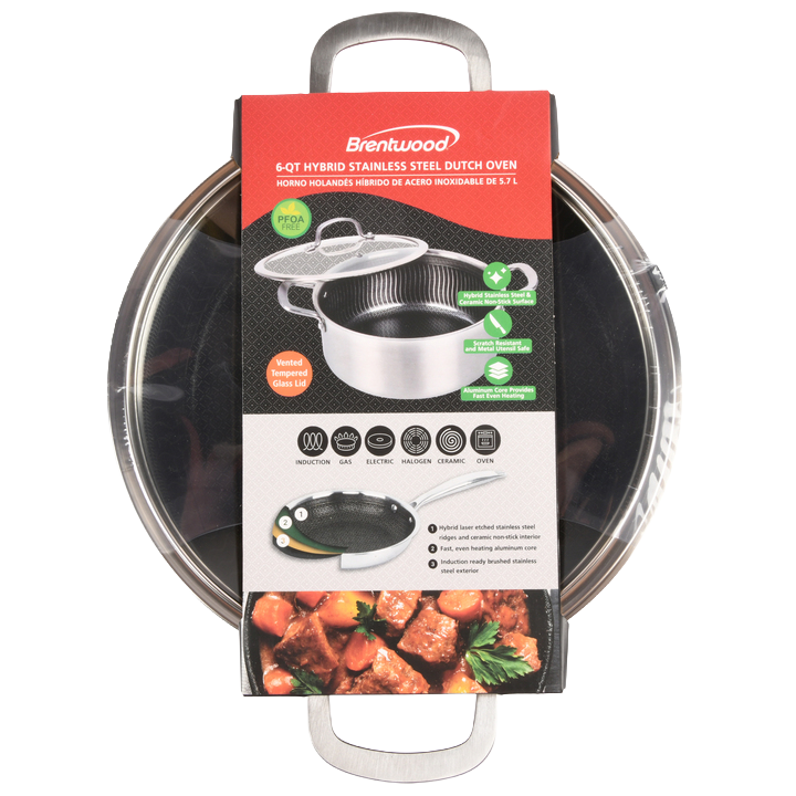 6-QT DUTCH OVEN W/GLASS LID(1 Count)