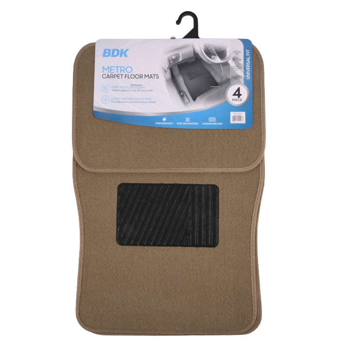 AUTO MAT MEDIUM BEIGE 4PDC SET #MT-100(1 Count)