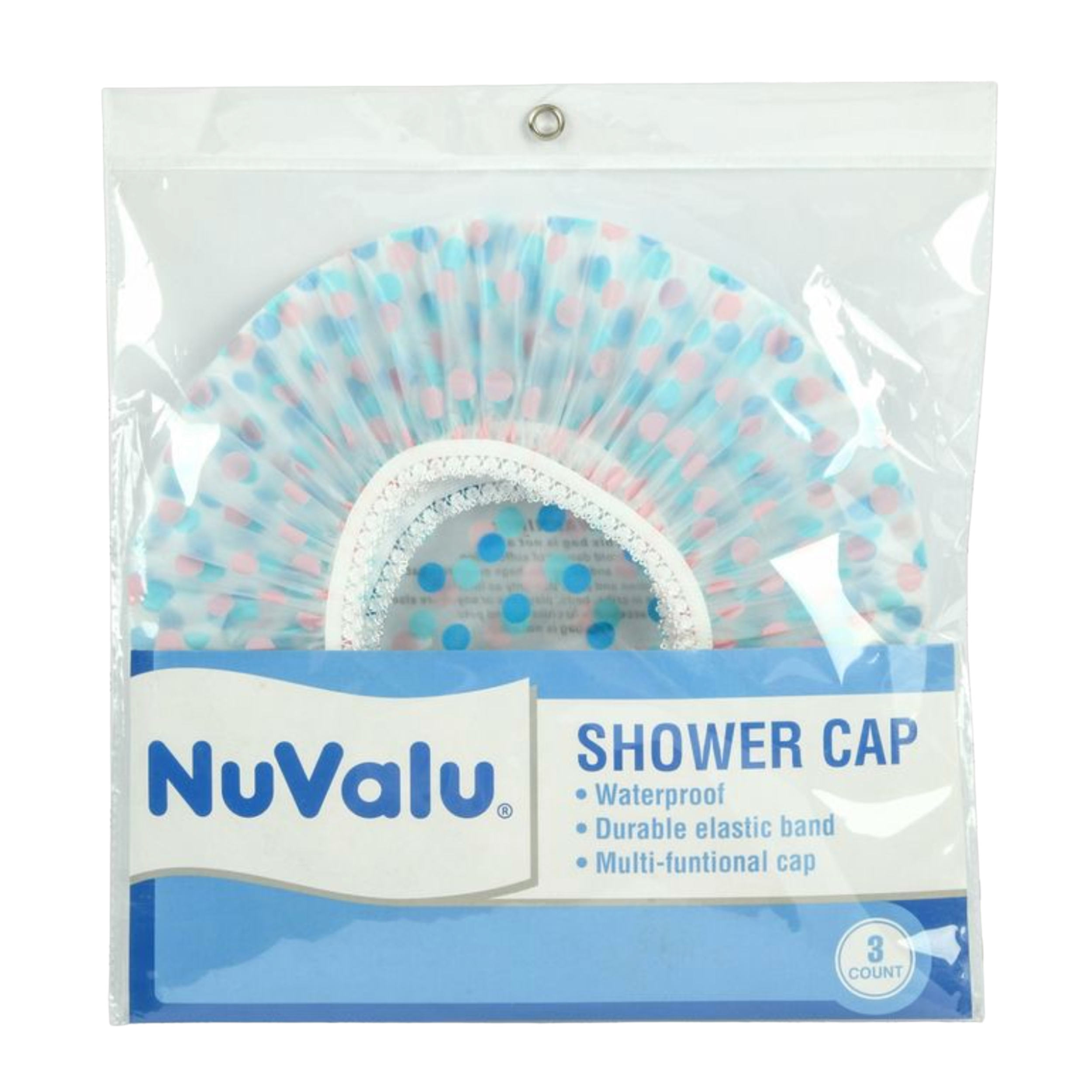 Nuvalu Shower Cap With Trimmer 3Pk (24 Pack)