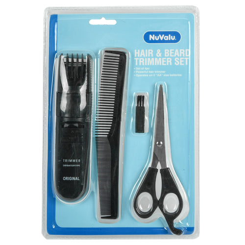Nuvalu Hair Trimmer 4Pc Set (Pack Of 1)