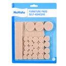 Nuvalu Furniture Pads 38Pc Size Asst W/Blister (24 Pack)