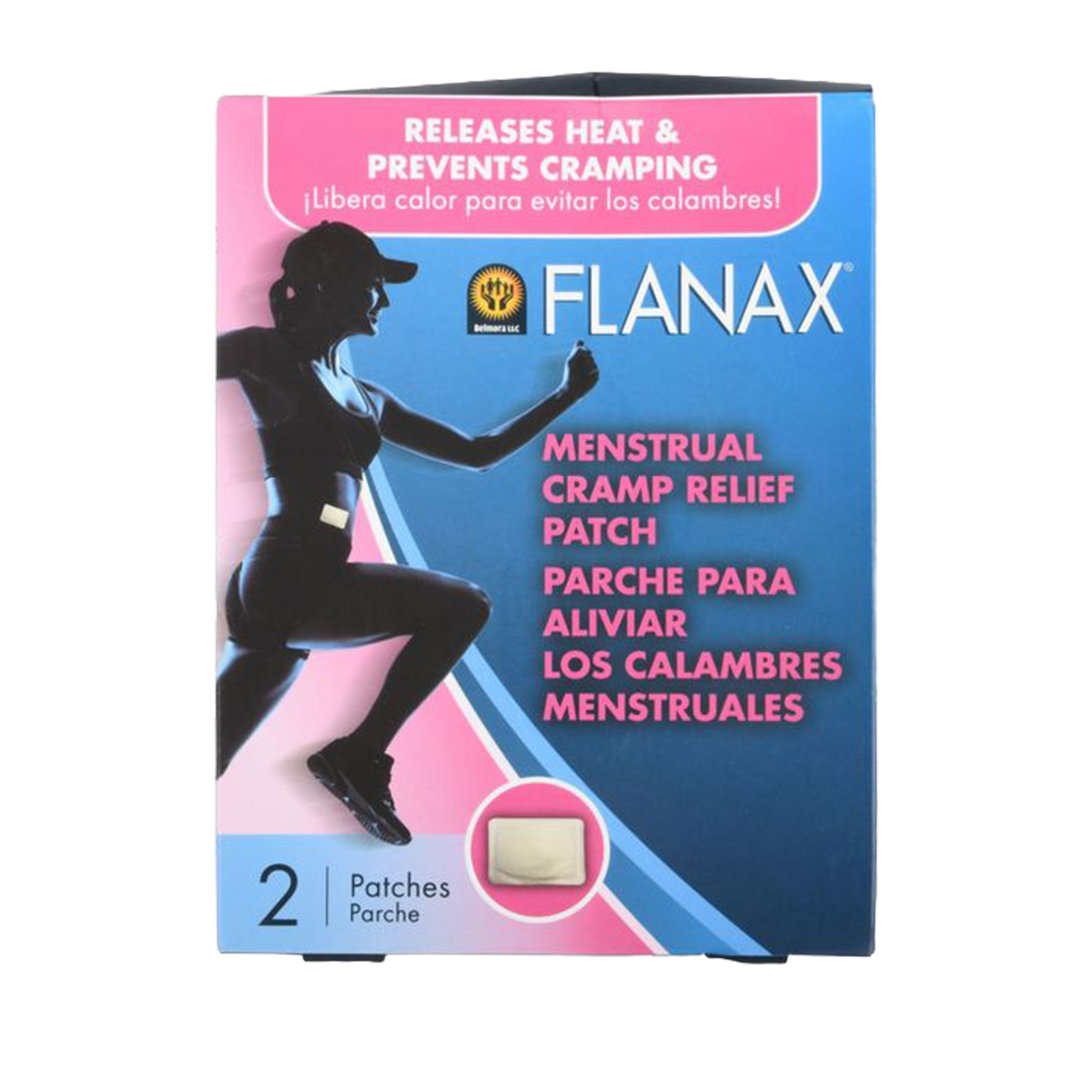 FLANAX MENSTRUAL CRAMP RELIEF PATCH 2CT (Pack Of 1)