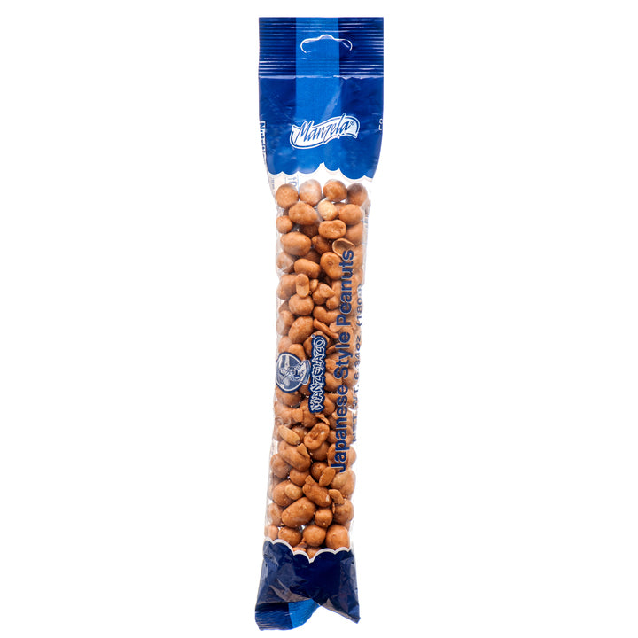 Mantaria Japanese style peanuts 40 g snack pack crunchy coated peanuts in clear and blue packaging