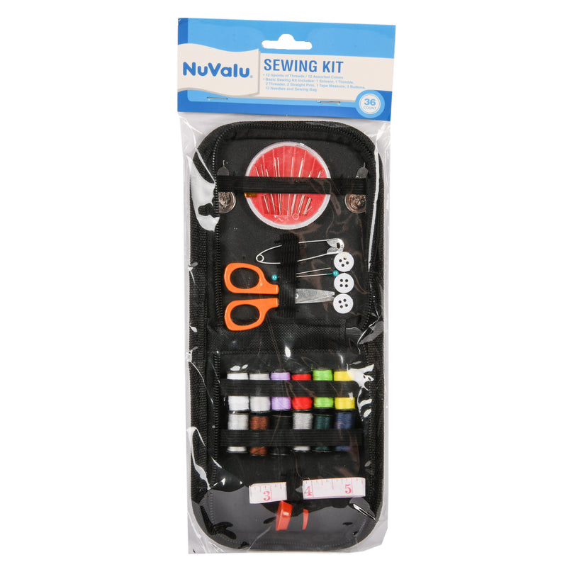 Nuvalu Sewing Kit Travel Zipper Pack (24 Pack)