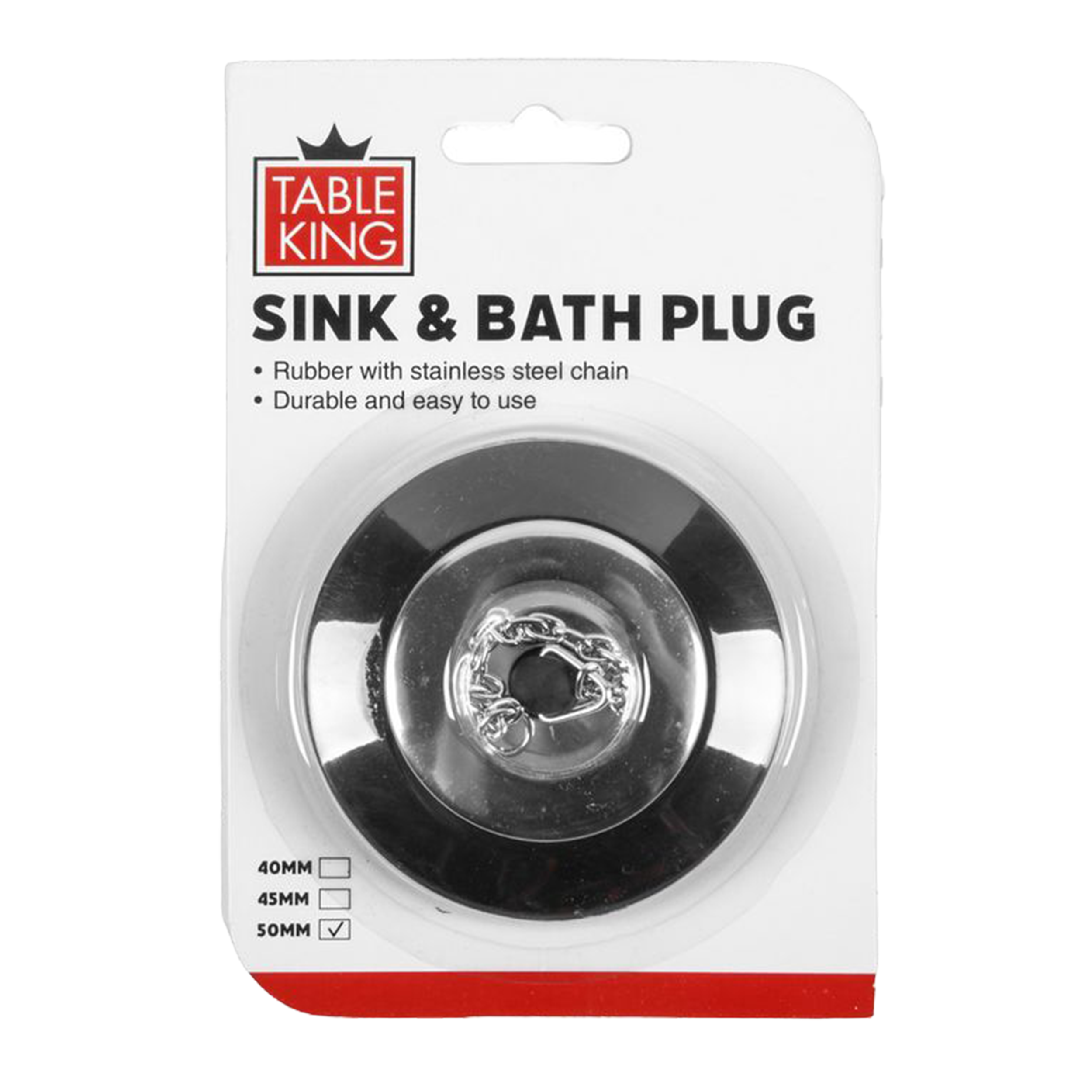 Table King Sink And Bath Plug (Pack Of 1)