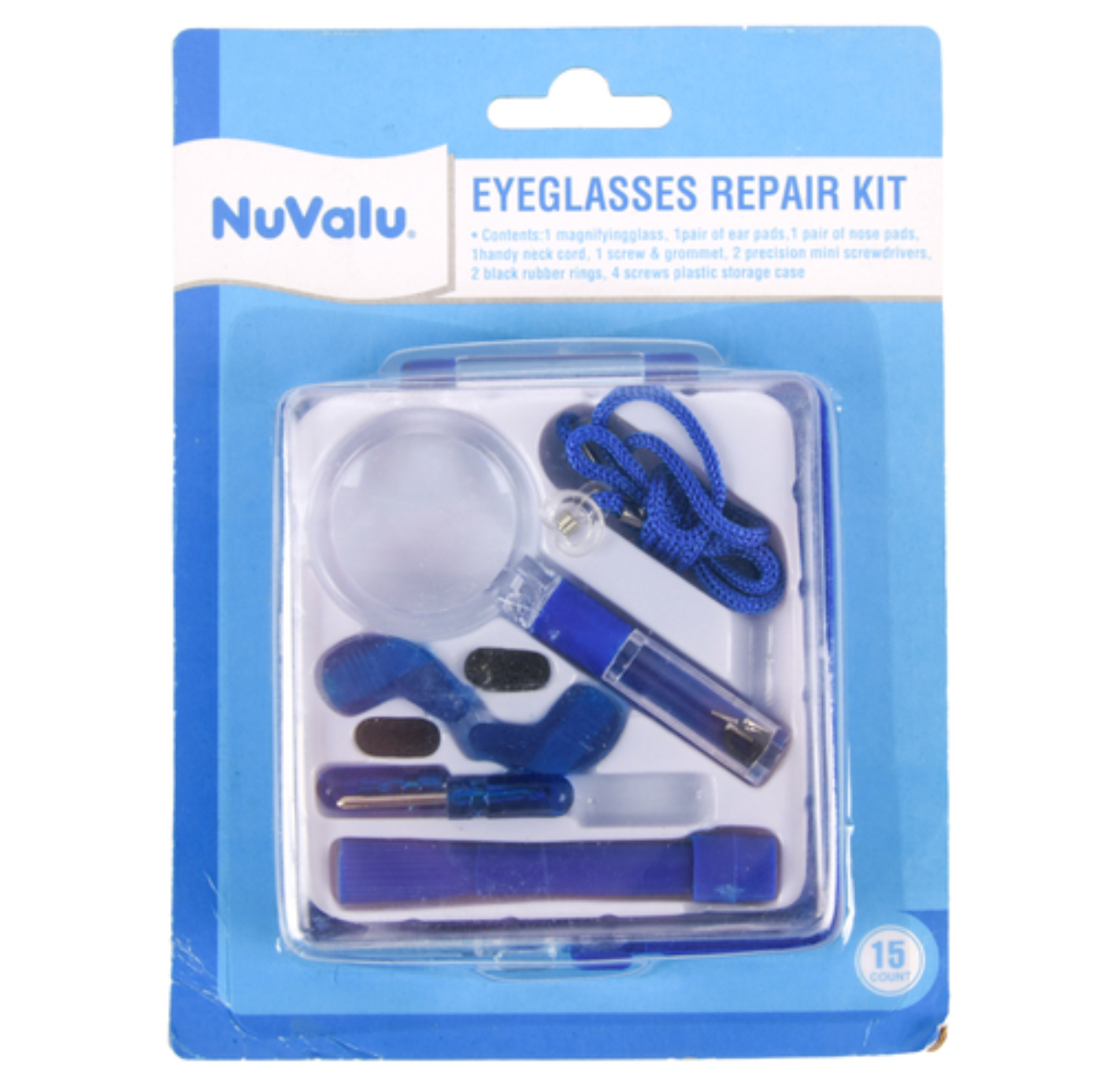 NUVALU EYEGLASS REPAIR KIT W/CASE (Pack of 1)