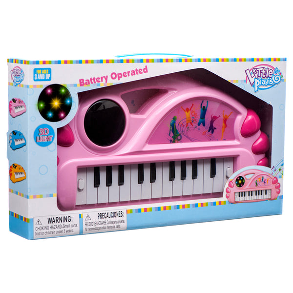 TOY PIANO KEYBOARD W/LIGHTS 2-ASST #J68-02A(1 Count)
