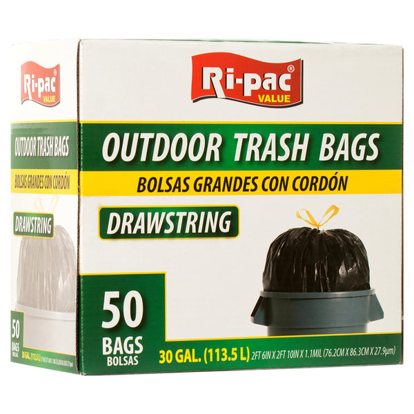 OUTDOOR TRASH BAGS 30GAL 50CT #56730(1 Count)