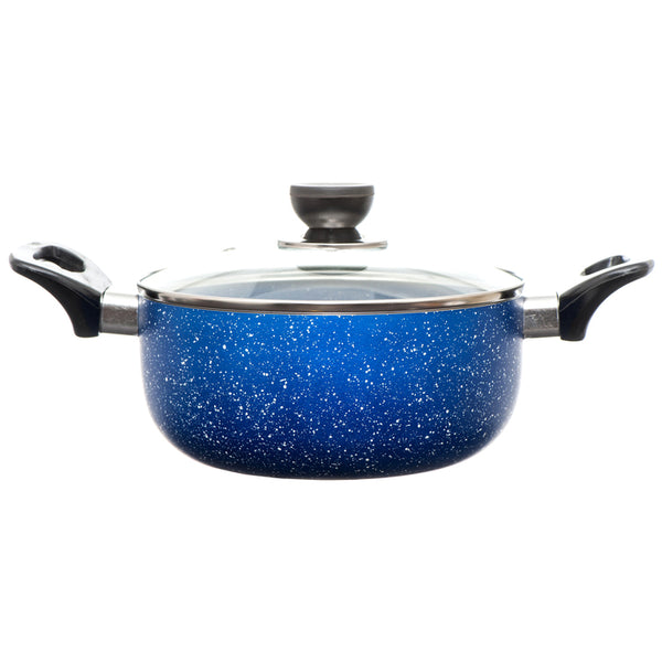DUTCH OVEN 3QT W/GLASS LID BLUE(1 Count)