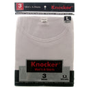 KNOCKER A-SHIRT LARGE WHITE 3PC(4 Count)