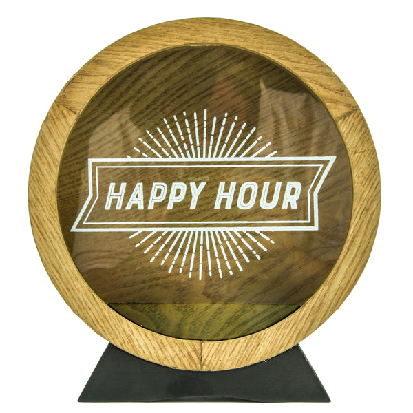 Happy Hour Tabletop Cork / Bottle Cap Holder Decor (4 PACK)
