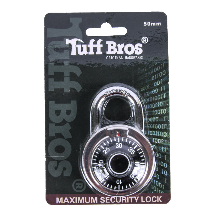 COMBINATION PADLOCK 50MM DBL BLISTER(1 Count)