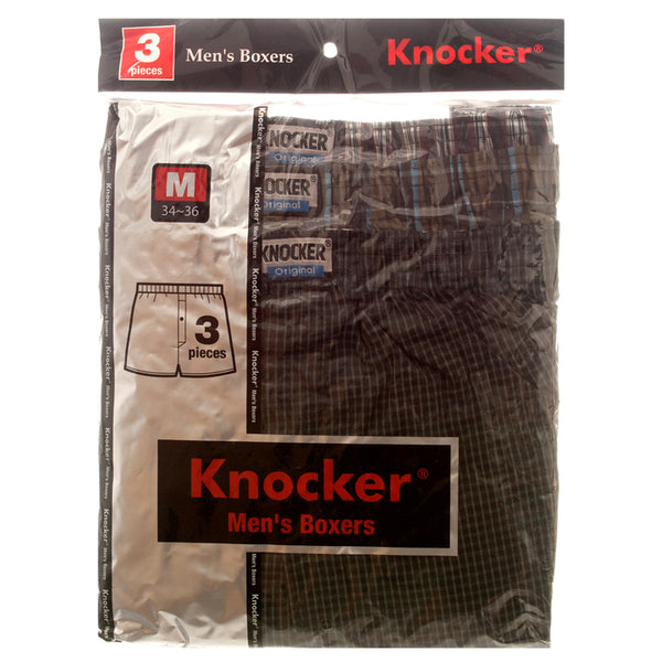 MEN'S BOXER SHORT 3PC-MED ASST #TB3500_M_ASST(4 Count)