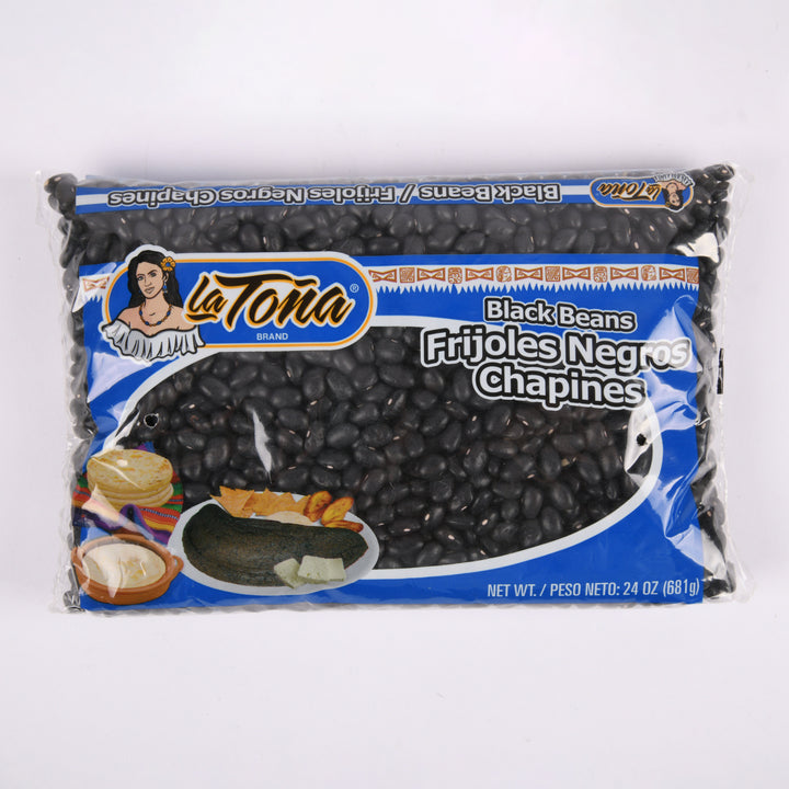 LA TONA FRIJOLES NEGROS CHAPINES 24oz(1 Count)