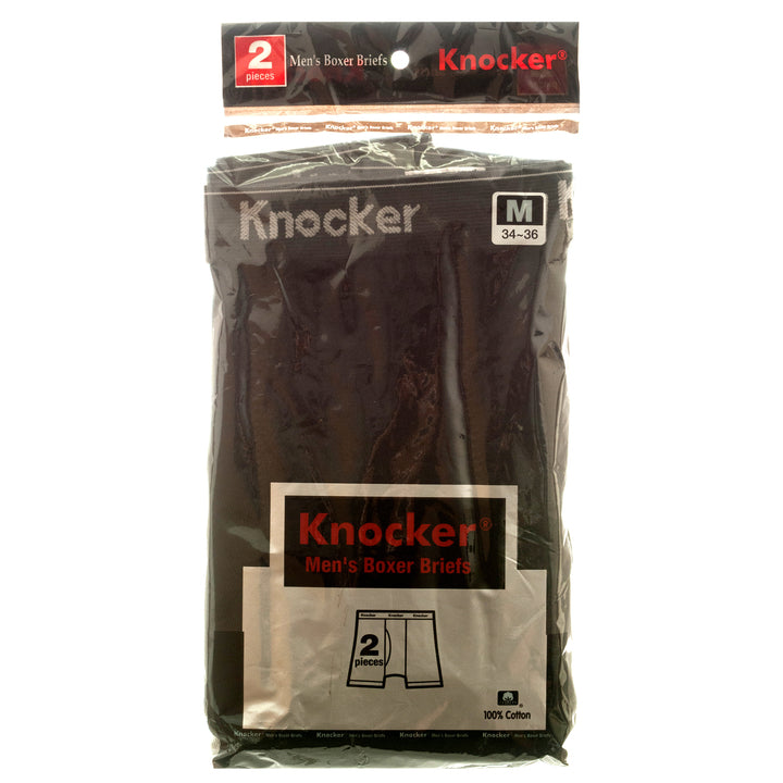 KNOCKER MEN BOXER BRIEF MED ASST CLR(6 Count)