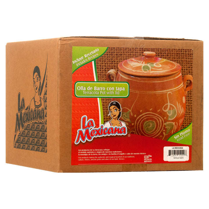 TERRACOTA POT 6QTS W/LID #M1508(1 Count)