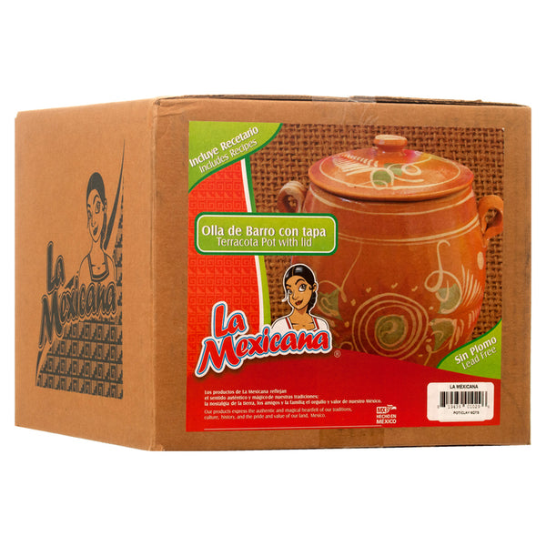 TERRACOTA POT 6QTS W/LID #M1508(1 Count)
