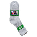 SPORTS SOCKS CREW ALL GRAY 9-11(3 Count)